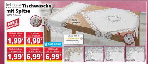 Bella Casa Tischwäsche Mit Spitze Angebot bei NORMA