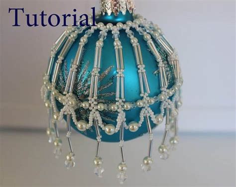 Pdf Tutorial Christmas Ornament Beaded Decorations Seed Etsy