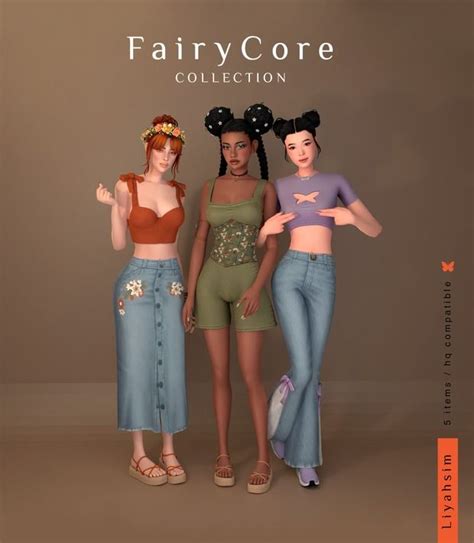 Fairy Core Collection By Liyahsim Luxysims Sims Mods Clothes