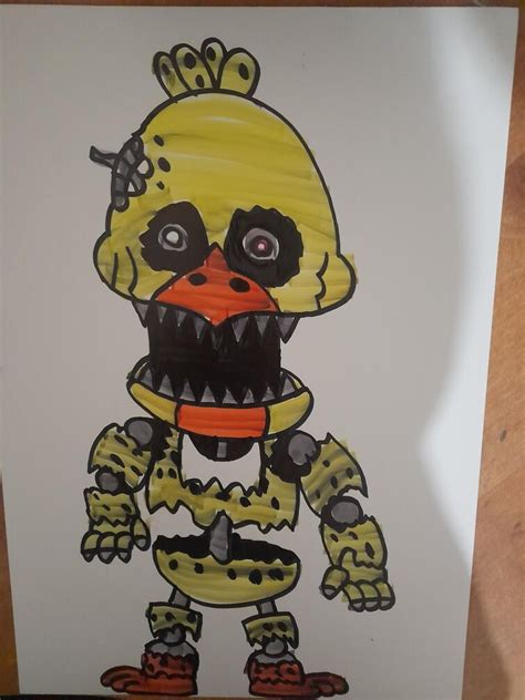 My Drawing Of Nightmare Chica Fandom