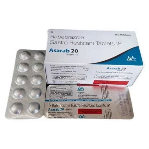 Asarab Rabeprazole Gastro Resistant Tablets Asa Pharmaceutical