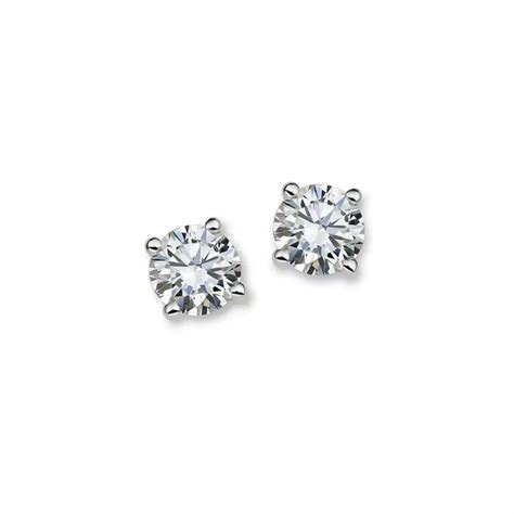 Boucles Doreilles Solitaire Classique En Diamant De Laboratoire 1 00