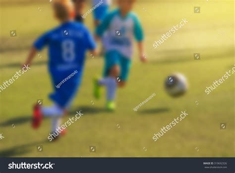 Kids Playing Soccer Defocussed Blur Sport Stock Photo 319692326 ...