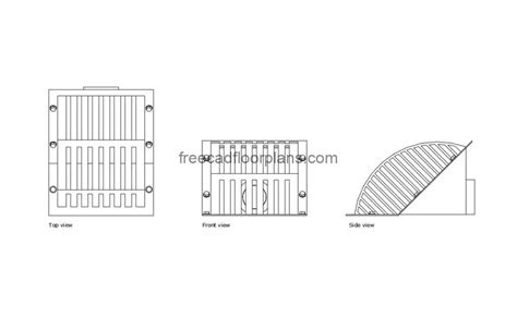 Scupper Drain - Free CAD Drawings