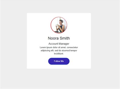 Bootstrap 5 Profile Card With Animation Example