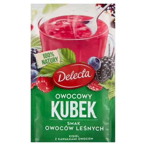 Delecta Owocowy kubek Kisiel smak owoców leśnych 30 g Zakupy online z