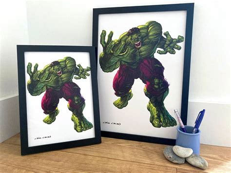 Der Unglaubliche Hulk Druck Gerahmt Oder Ungerahmt Avengers Poster