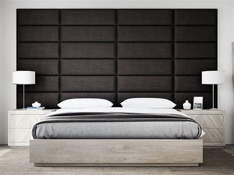 These beautiful upholstered headboard panels can be used as a headboard ...