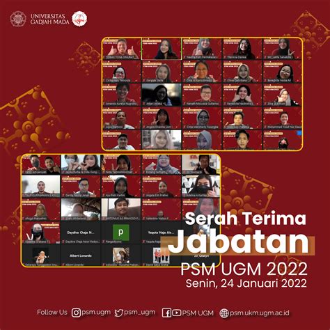 SERAH TERIMA JABATAN PSM UGM 2022 PSM UGM