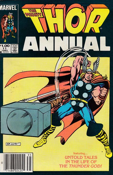 Thor Annual 11 Newsstand Edition Very Fine 8 0 Marvel Comic