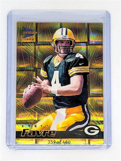 Pacific Prisms Holographic Gold Brett Favre Green Bay