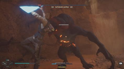 Star Wars Jedi Survivor Fighting The Sutaban Alpha Grandmaster