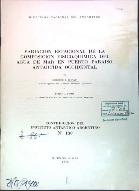 VARIACION ESTACIONAL DE La Composicion Fisico Quimica Del Agua De Mar