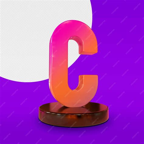 Letter C Wallpaper 3d