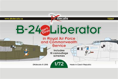 B 24 Liberator Raf And Commonwealth Service 172 Scale Red Roo Models