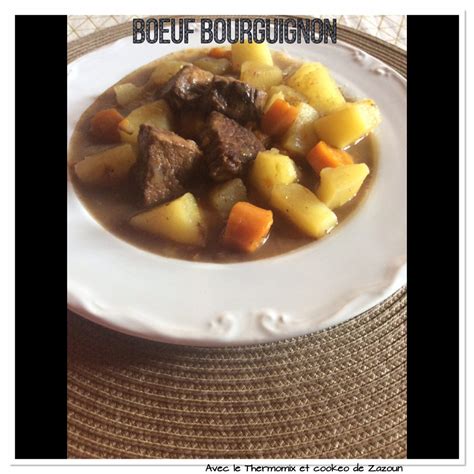 Bœuf bourguignon au cookeo ou Cocotte minutes Avec le Thermomix et le