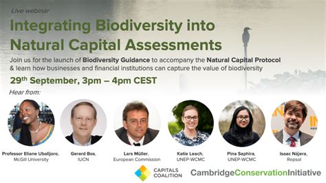 Integrating Biodiversity Into Natural Capital Assessments Capitals Coalition