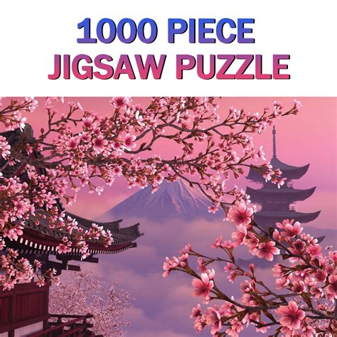 Cherry Blossom Puzzel Stuk Landschap Puzzel P Grandado