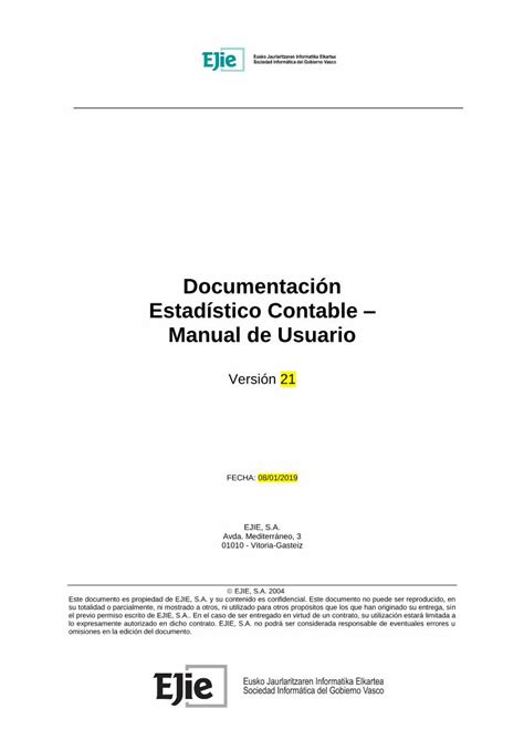 Pdf Documentación Estadístico Contable Manual De Usuario · Pestaña