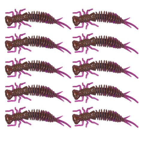 Sdjma 10 Pcs 21 Paddle Tail Swimbaits Worms Soft Silicone Fishing