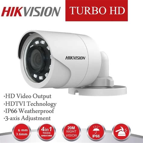 Hikvision Mp Hd P Cvbs Ahd Tvi Cvi Ds Ce D T Irf Bullet Camera