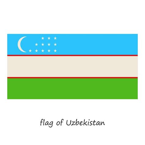 Premium Vector Flag Of Uzbekistan