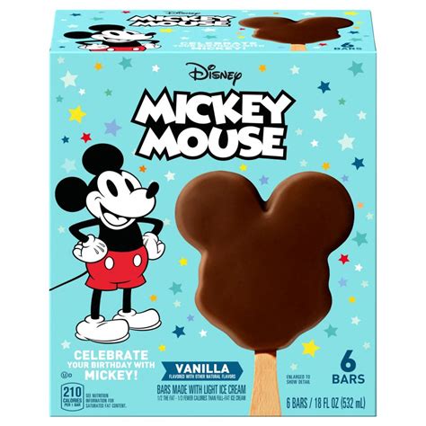 Disney Mickey Mouse Ice Cream Bars - 6ct | Garden Grocer