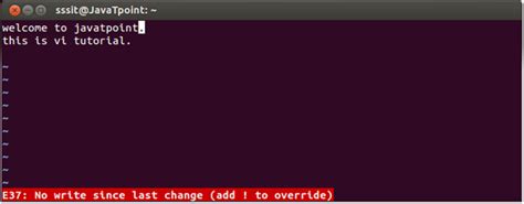 Vi Editor With Commands In Linuxunix Tutorial Javatpoint