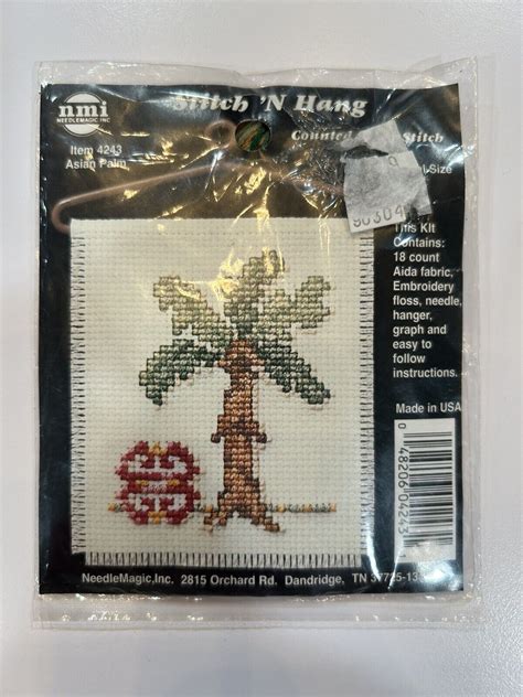 Counted Cross Stitch Kit 4243 Asian Palm Stitch N Hang NMI 3 Palm