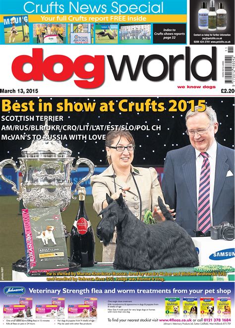 This week's DOG WORLD newspaper (March 12) #Crufts #news #jagger #dogs ...