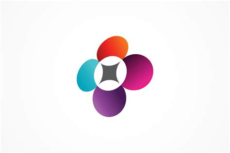 rounded circular colorful logo template 5488699 Vector Art at Vecteezy