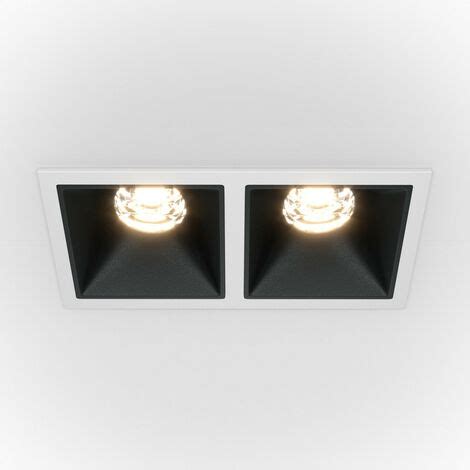 Maytoni Alfa LED Twin dimmbares Einbau Downlight Weiß Schwarz 900lm