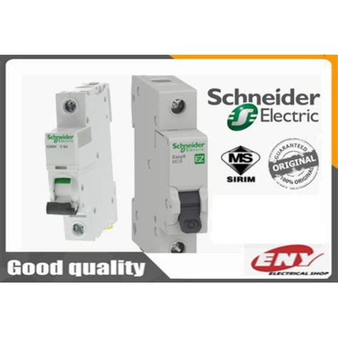 Schneider Easy9 6A 10A 16A 20A 32A 1 Pole MCB 4 5KA Type C 1POLE MCB