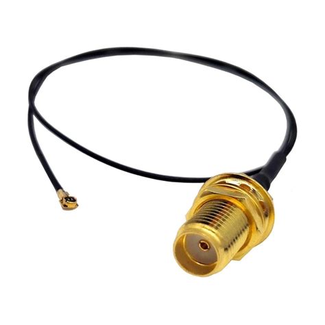 Кабель переходник SMA Female - IPEX4 MHF4 10см 100мм адаптер удлинитель ...