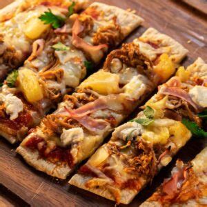 Pulled Pork Pizza Naan Three Aussie Farmers