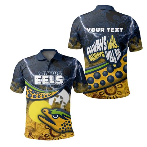 Custom Personalised Eels Rugby Naidoc Week Polo Shirt Aboriginal Power