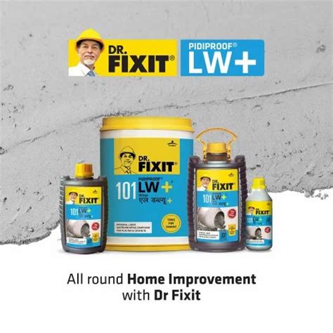 Dr Fixit Pidiproof Lw Plus Packaging Size 1liter At Rs 185 Litre In