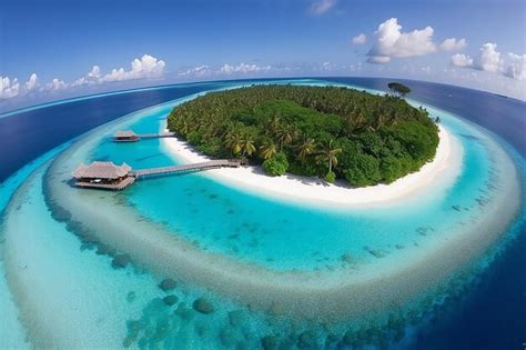 Premium Ai Image Maldives Island