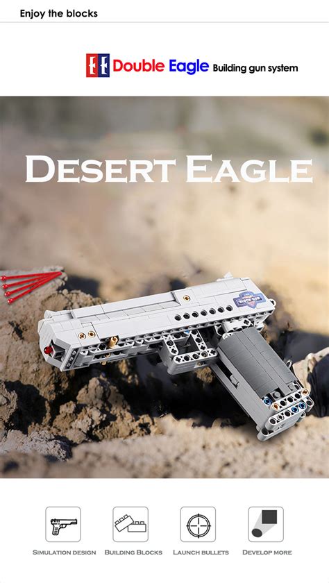 Double Eagle CaDA C81007 Desert Eagle Pistol Building Blocks Set