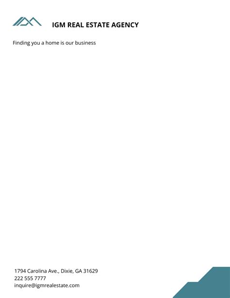 Free Real Estate Letterhead Templates Editable And Printable