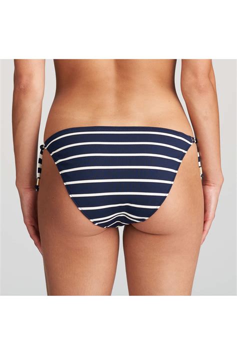 Bikini Azul Marino Braga Lazos Unas1 Con Descuentos Bikini Azul