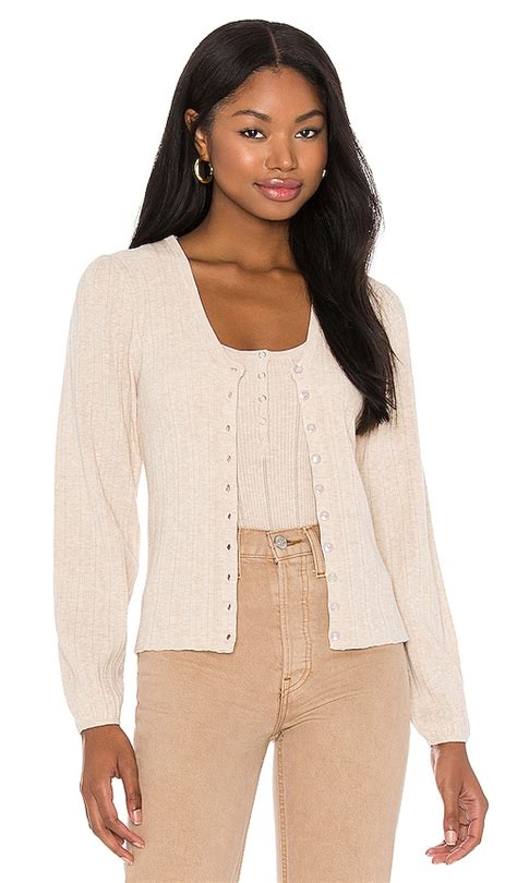 HEARTLOOM Scarlette Cardigan In Oat REVOLVE