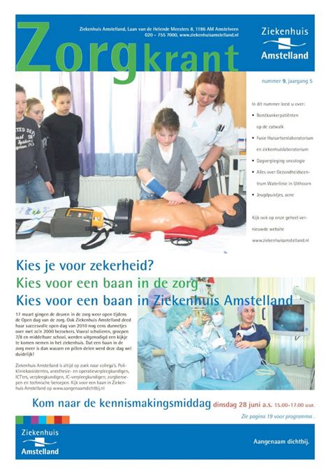 PDF Kies Je Voor Zekerheid Kies Voor Een Baan In De Zorg Kies Voor