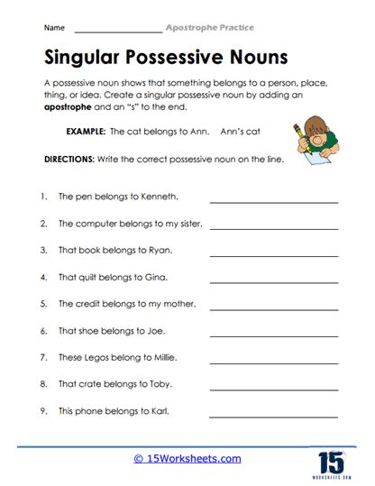 Free Apostrophe Worksheet - Homeschool Den - Worksheets Library