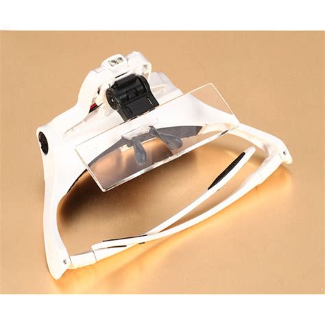 5 Lens Magnifying Glass LED Light Head Loupe Jeweler Watch Bright