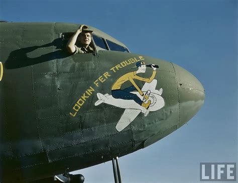 50 Color Vintage Photographs That Capture Amazing Nose Art Painted On