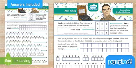 Alan Turing Code Breaker Challenge Enigma Code Breaker