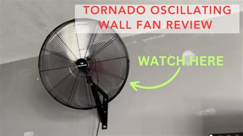 Amazon Tornado Pro Series High Velocity Oscillating Wall Mount Fan