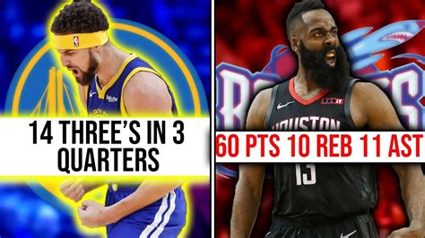 9 Craziest Nba Stat Lines In The Past 10 Years Youtube