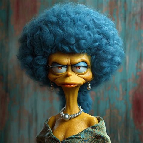 Cómo Se Vería Marge Simpson En La Vida Real Según La Ia